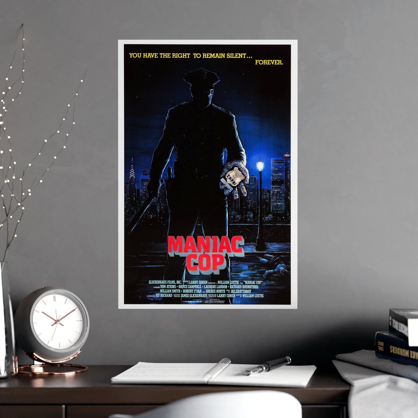 MANIAC COP 1988 - Paper Movie Poster-The Sticker Space