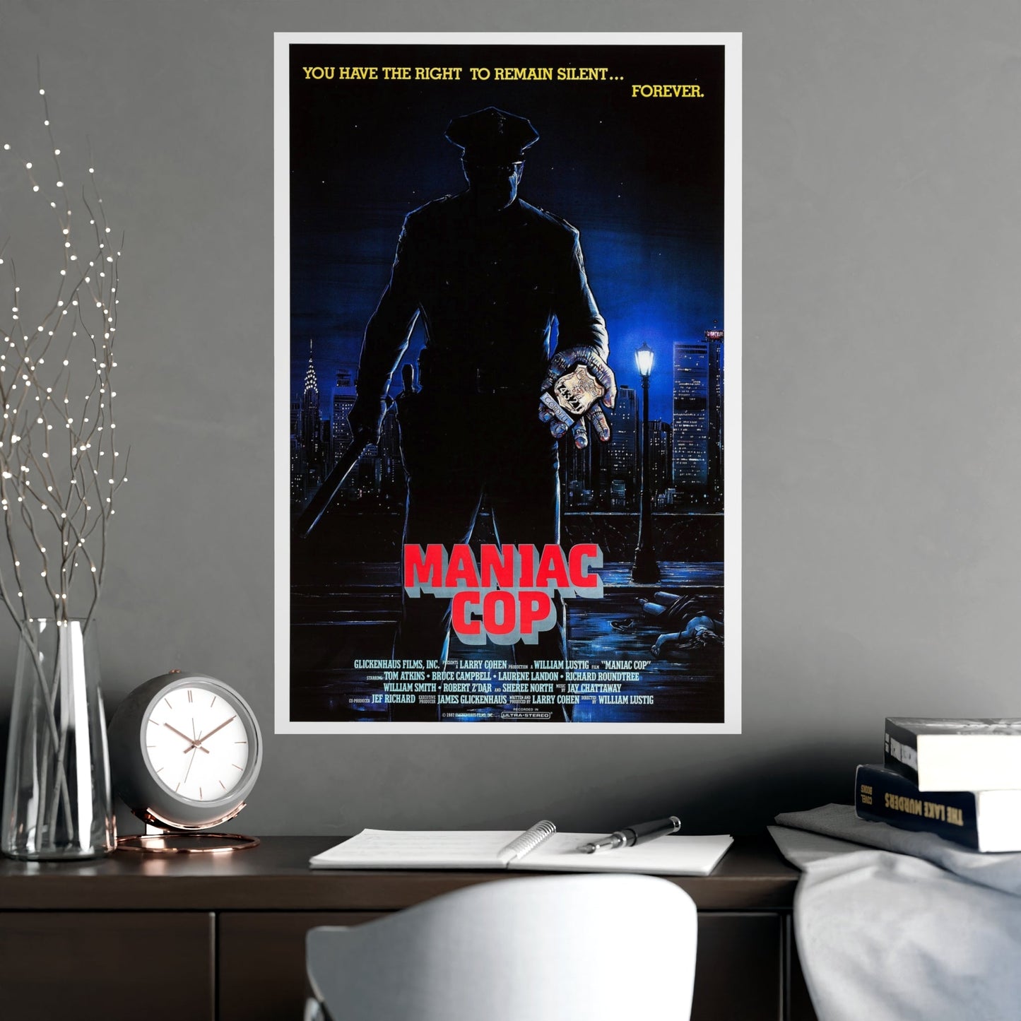 MANIAC COP 1988 - Paper Movie Poster-The Sticker Space