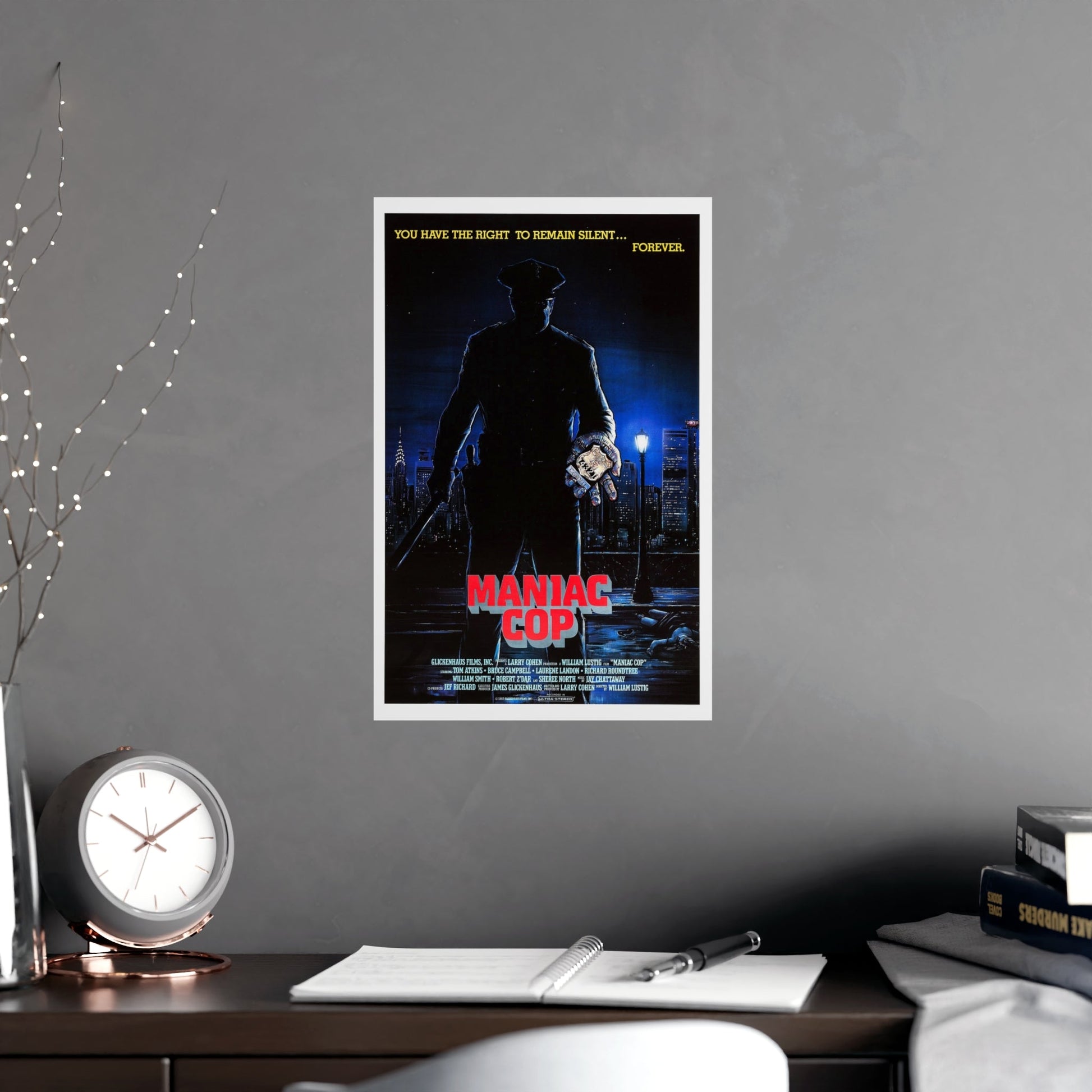 MANIAC COP 1988 - Paper Movie Poster-The Sticker Space