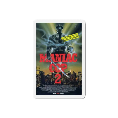 MANIAC COP 2 (GERMAN) 1990 Movie Poster - Refrigerator Magnet - The Sticker Space