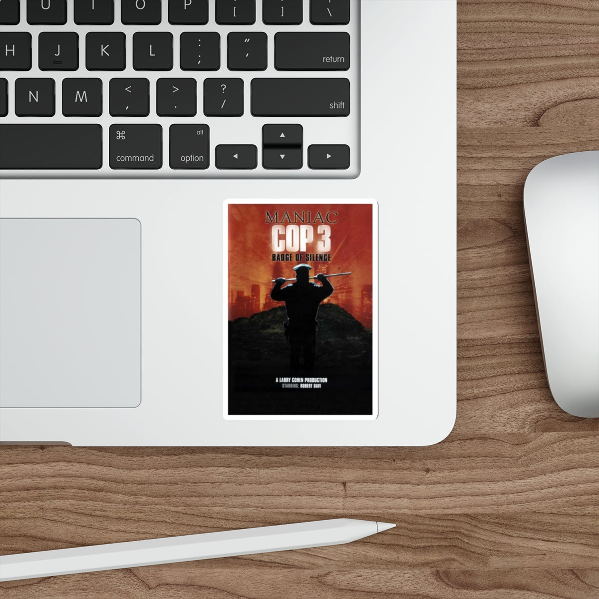 MANIAC COP 3 (TEASER) 1993 Movie Poster STICKER Vinyl Die-Cut Decal-The Sticker Space