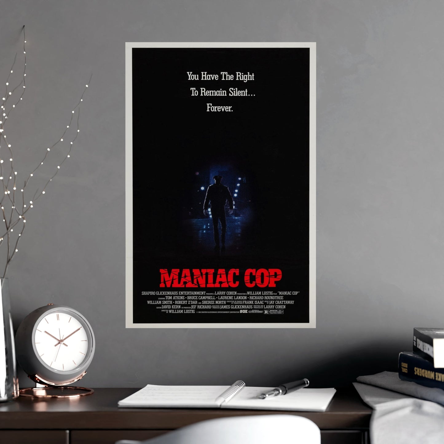 MANIAC COP (TEASER) 1988 - Paper Movie Poster-The Sticker Space