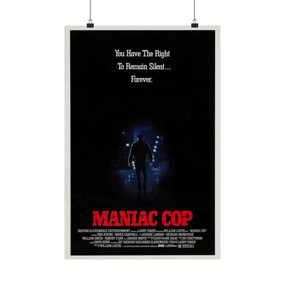MANIAC COP (TEASER) 1988 - Paper Movie Poster 16″ x 24″ Matte - The Sticker Space