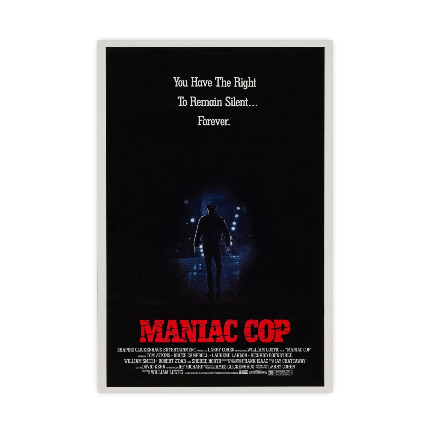 MANIAC COP (TEASER) 1988 - Paper Movie Poster-16″ x 24″ (Vertical)-The Sticker Space