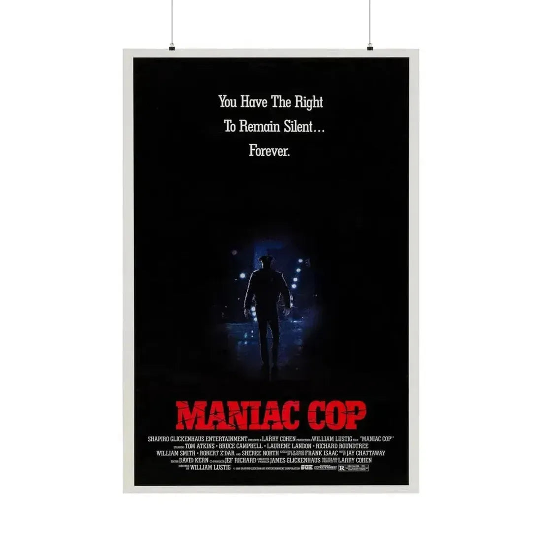 MANIAC COP (TEASER) 1988 - Paper Movie Poster 36" x 54" Matte - The Sticker Space