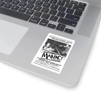 MANIAC! (RANSOM) 1977 Movie Poster - STICKER Vinyl Kiss-Cut Decal - The Sticker Space