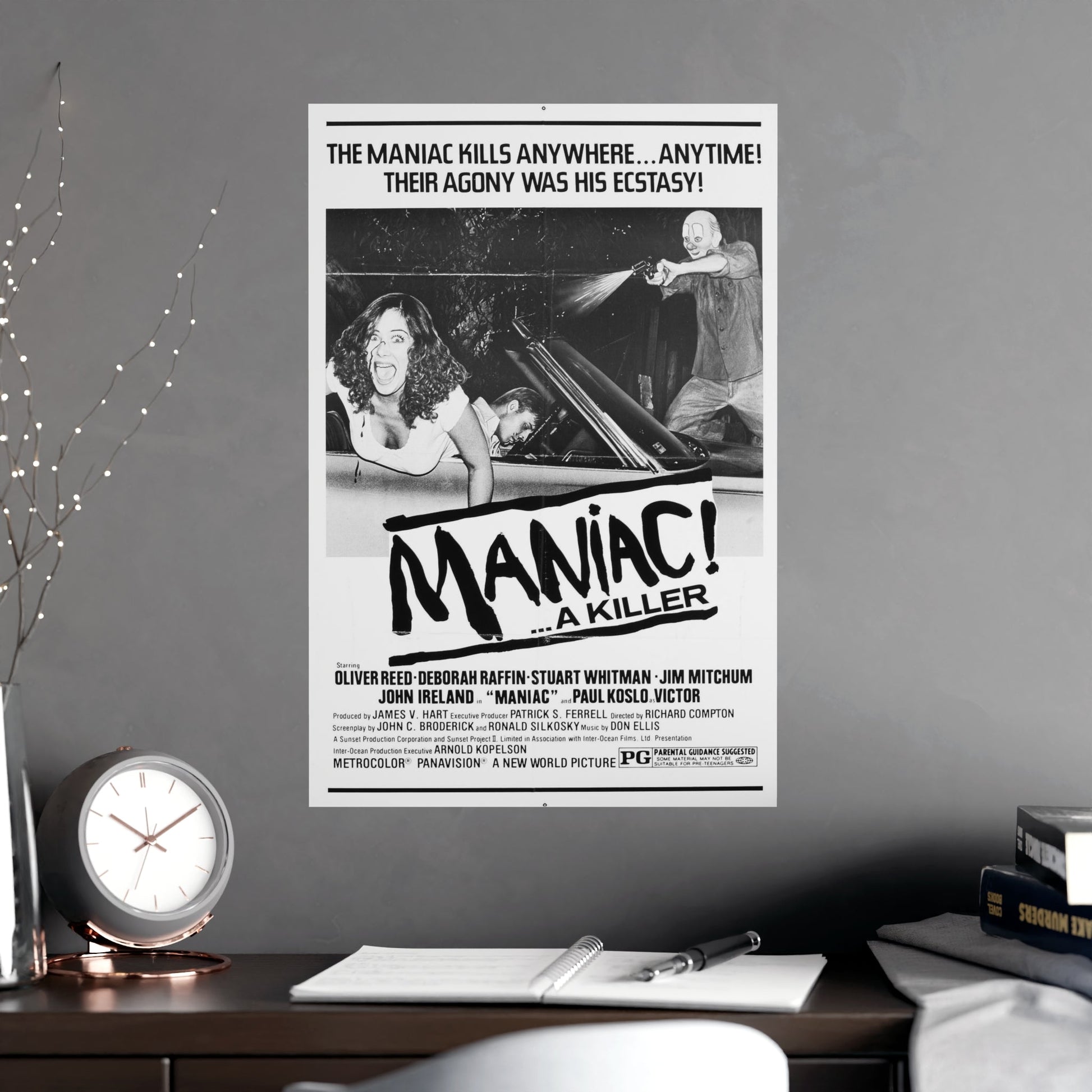MANIAC! (RANSOM) 1977 - Paper Movie Poster-The Sticker Space