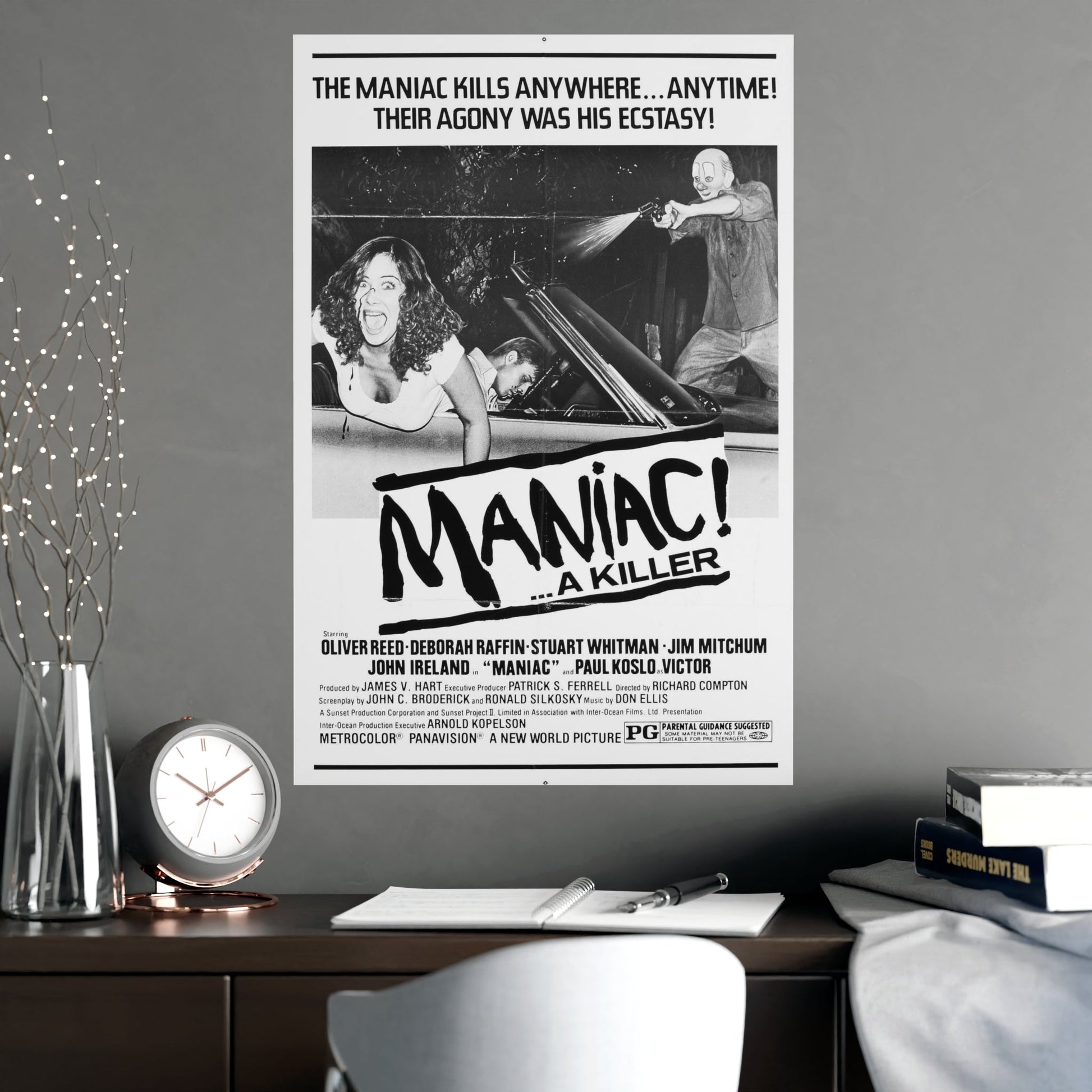 MANIAC! (RANSOM) 1977 - Paper Movie Poster-The Sticker Space