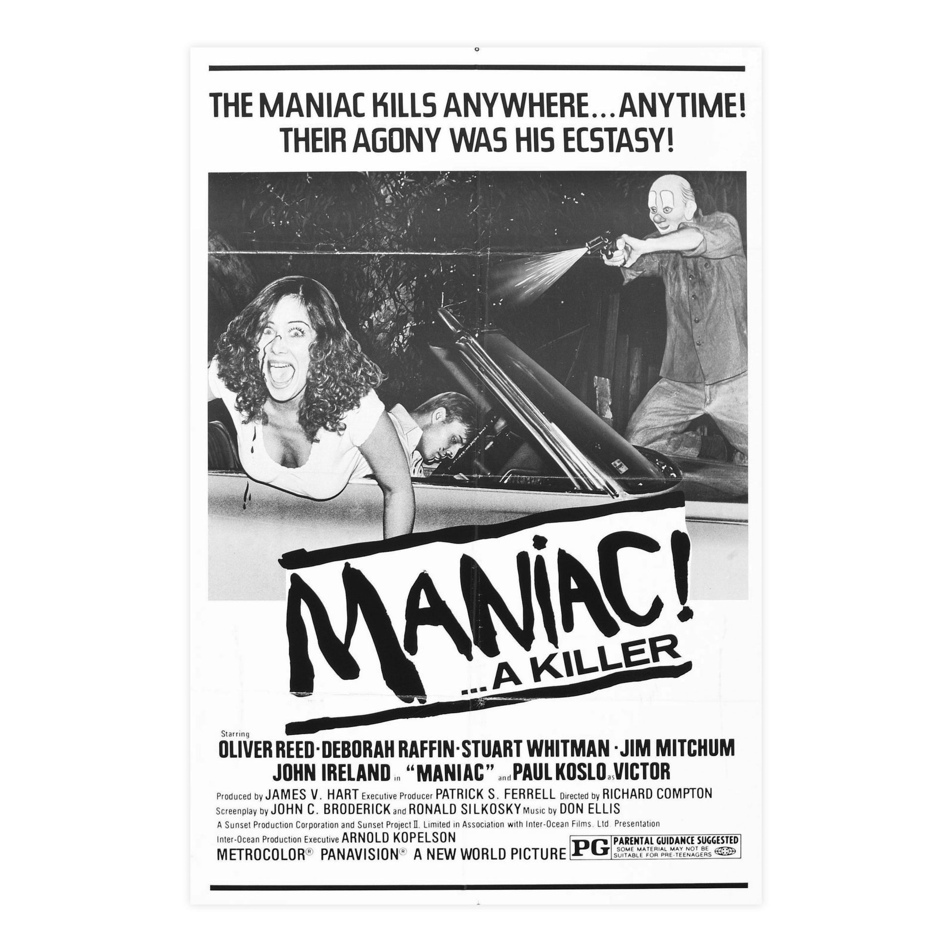 MANIAC! (RANSOM) 1977 - Paper Movie Poster-24″ x 36″ (Vertical)-The Sticker Space
