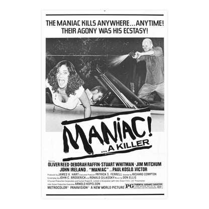 MANIAC! (RANSOM) 1977 - Paper Movie Poster-24″ x 36″ (Vertical)-The Sticker Space