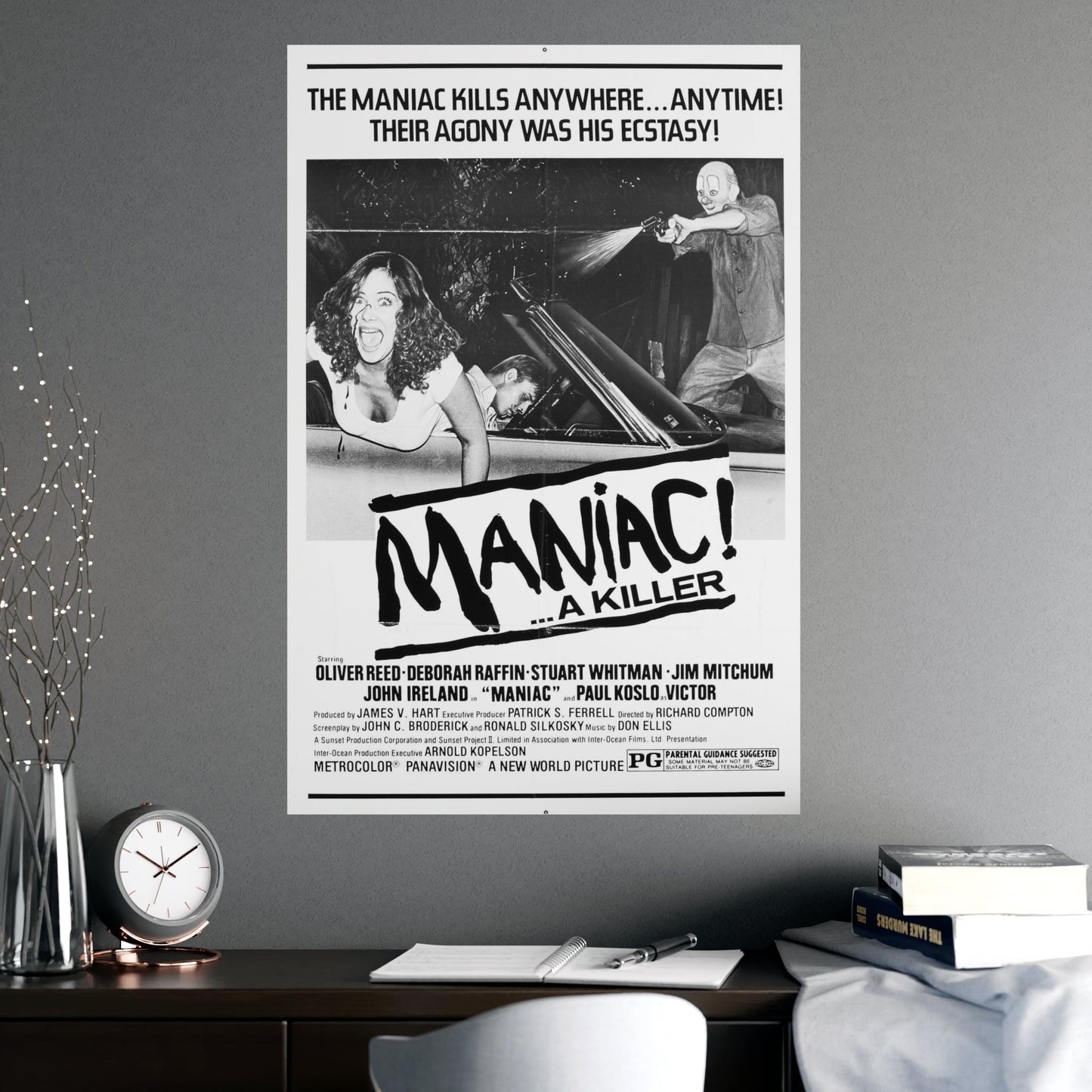 MANIAC! (RANSOM) 1977 - Paper Movie Poster-The Sticker Space