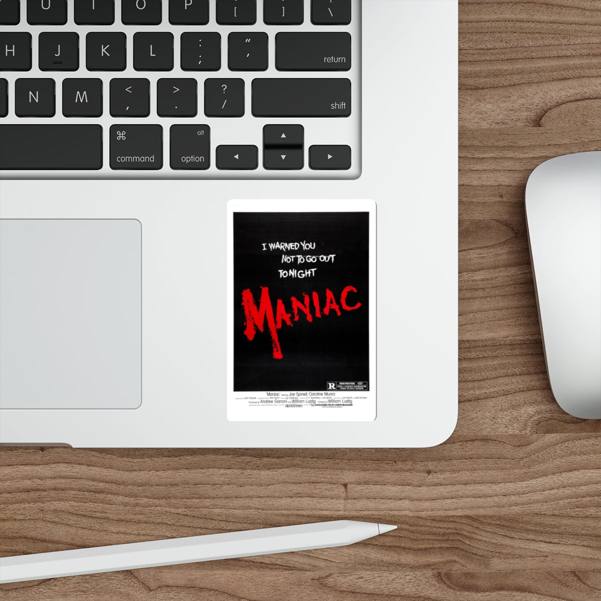 MANIAC (TEASER) 1980 Movie Poster STICKER Vinyl Die-Cut Decal-The Sticker Space