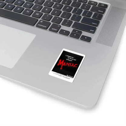 MANIAC (TEASER) 1980 Movie Poster - STICKER Vinyl Kiss-Cut Decal - The Sticker Space