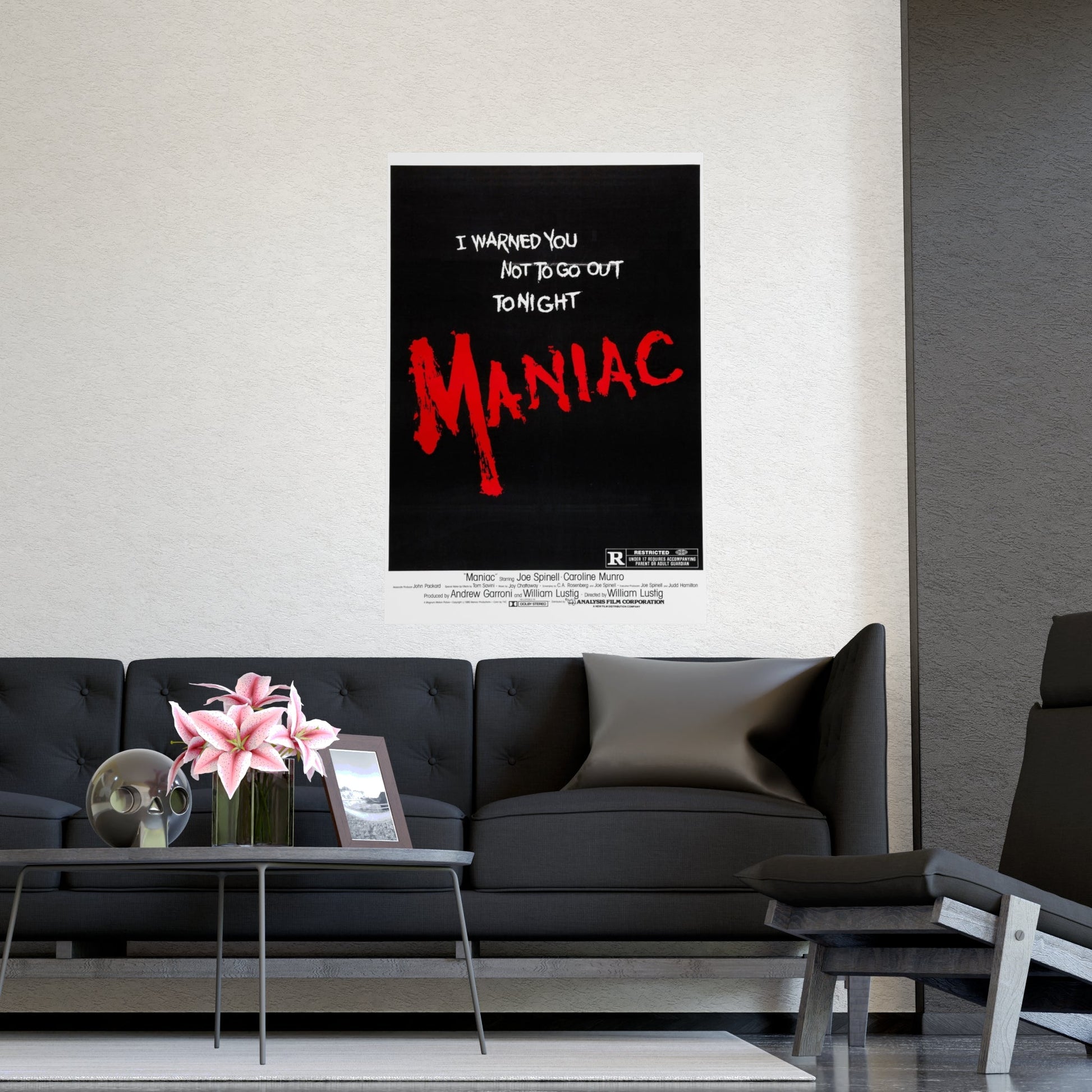 MANIAC (TEASER) 1980 - Paper Movie Poster-The Sticker Space