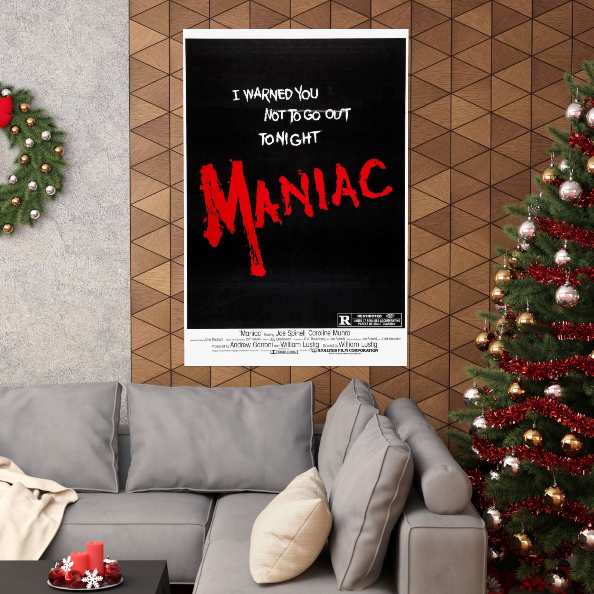 MANIAC (TEASER) 1980 - Paper Movie Poster-The Sticker Space