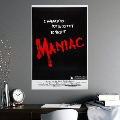 MANIAC (TEASER) 1980 - Paper Movie Poster-The Sticker Space