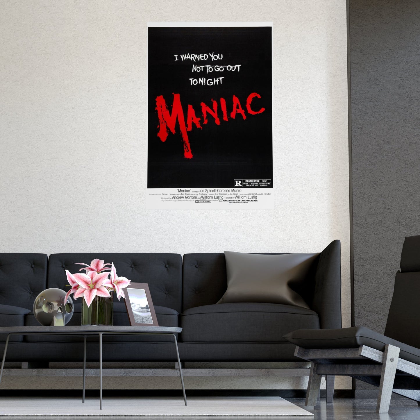 MANIAC (TEASER) 1980 - Paper Movie Poster-The Sticker Space