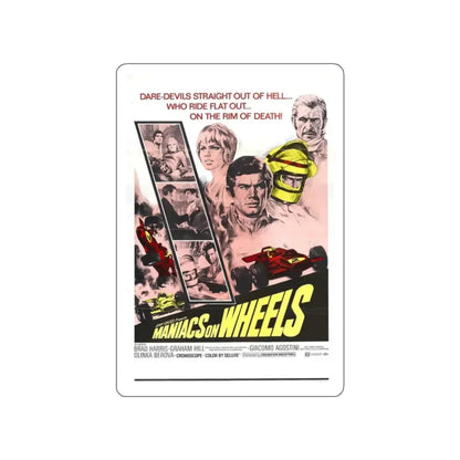 MANIACS ON WHEELS 1949 Movie Poster STICKER Vinyl Die-Cut Decal 2 Inch - The Sticker Space