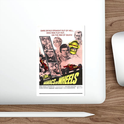 MANIACS ON WHEELS 1949 Movie Poster STICKER Vinyl Die-Cut Decal-The Sticker Space