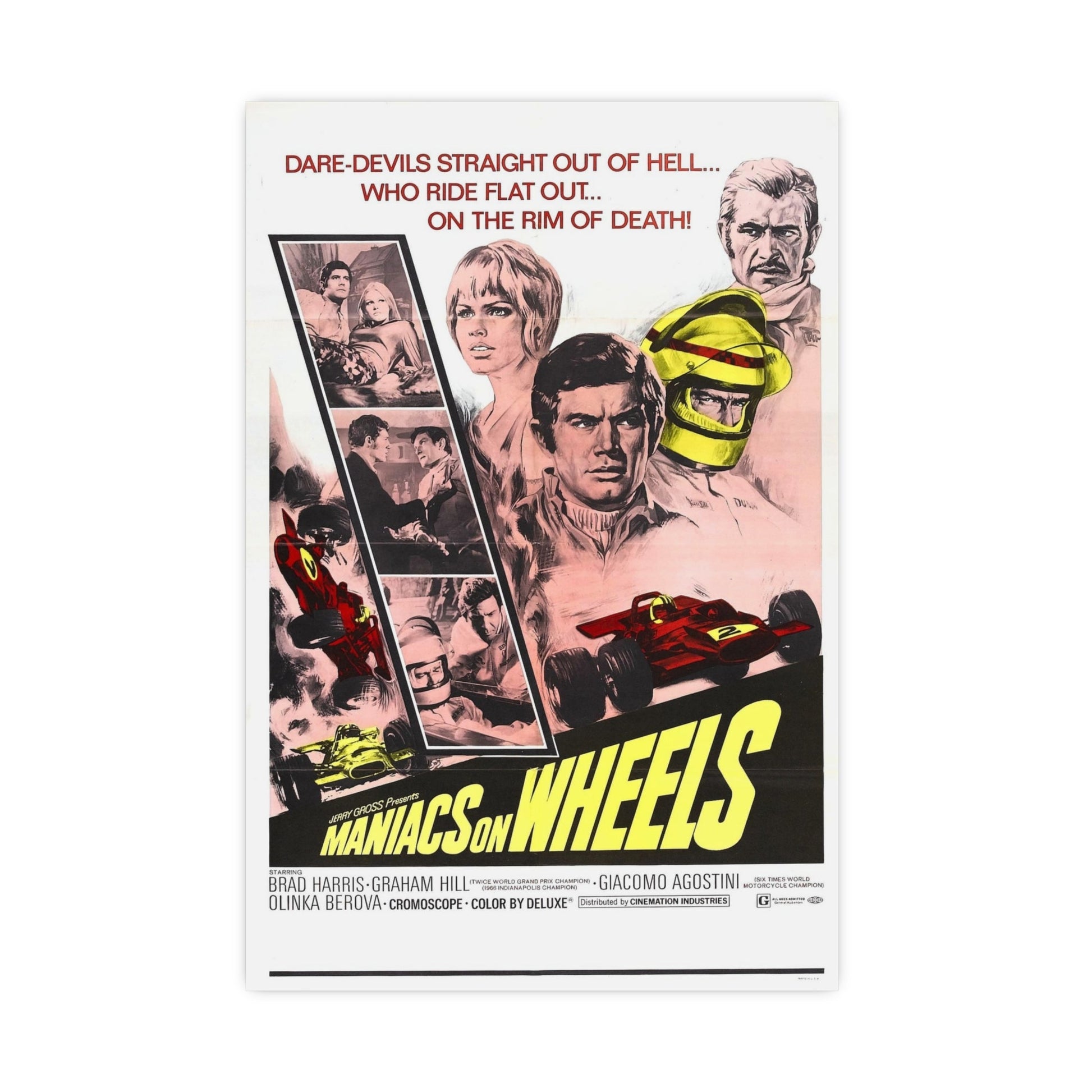 MANIACS ON WHEELS 1949 - Paper Movie Poster-16″ x 24″ (Vertical)-The Sticker Space