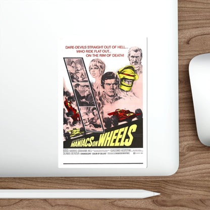 Maniacs on Wheels 1970 Movie Poster STICKER Vinyl Die-Cut Decal-The Sticker Space