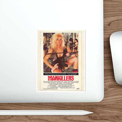 MANKILLERS 1987 Movie Poster STICKER Vinyl Die-Cut Decal-The Sticker Space