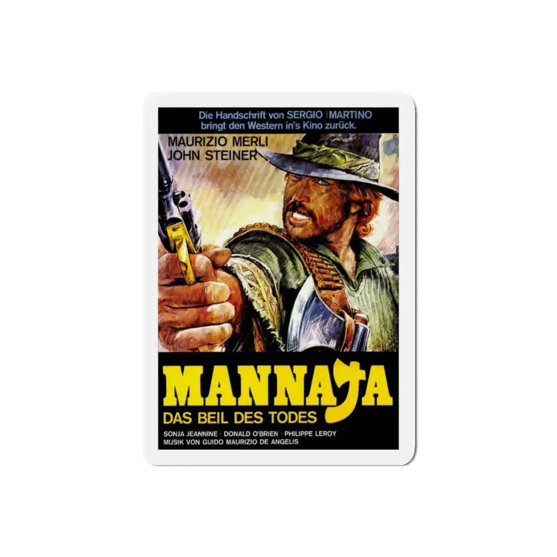 MANNAJA 1977 Movie Poster - Refrigerator Magnet - The Sticker Space