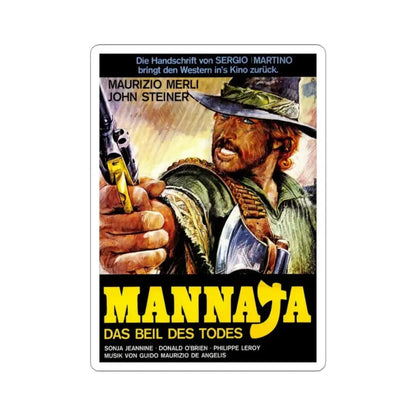 MANNAJA 1977 Movie Poster - STICKER Vinyl Kiss-Cut Decal 6 Inch White - The Sticker Space