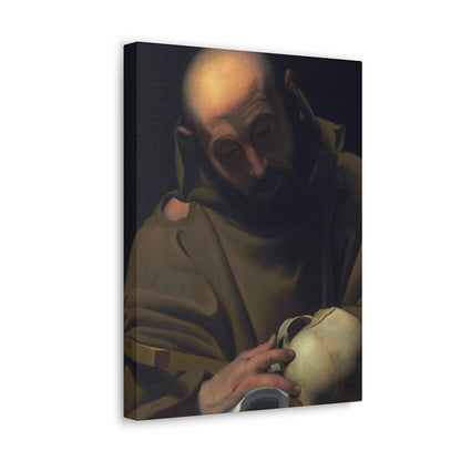 Manner of Bartolomeo Schedoni (1578-1615) Saint Francis , Laid Down on Canvas - Canvas Wall Art-The Sticker Space