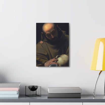 Manner of Bartolomeo Schedoni (1578-1615) Saint Francis , Laid Down on Canvas - Canvas Wall Art-The Sticker Space