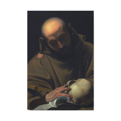 Manner of Bartolomeo Schedoni (1578-1615) Saint Francis , Laid Down on Canvas - Canvas Wall Art-20″ x 30″-The Sticker Space