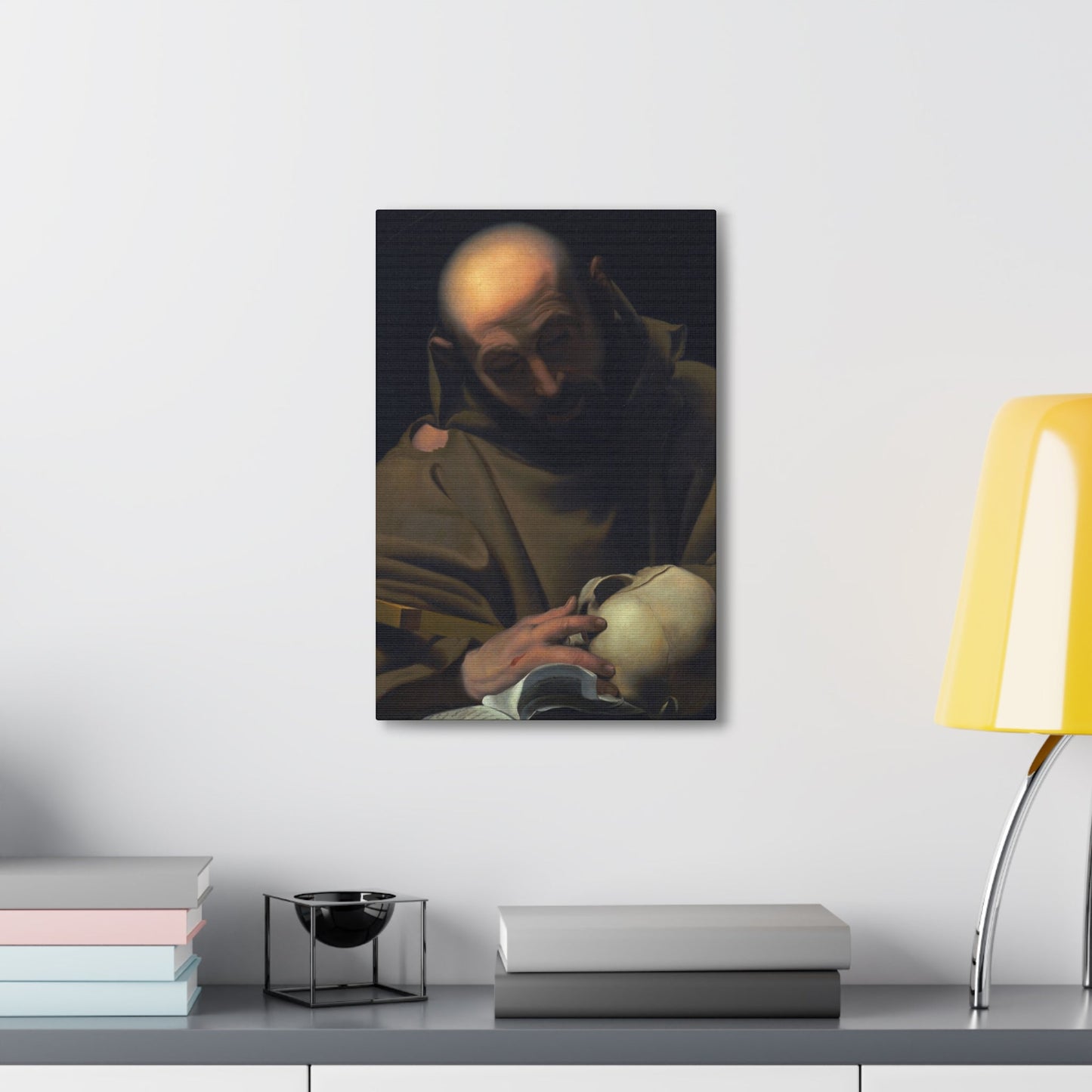 Manner of Bartolomeo Schedoni (1578-1615) Saint Francis , Laid Down on Canvas - Canvas Wall Art-The Sticker Space