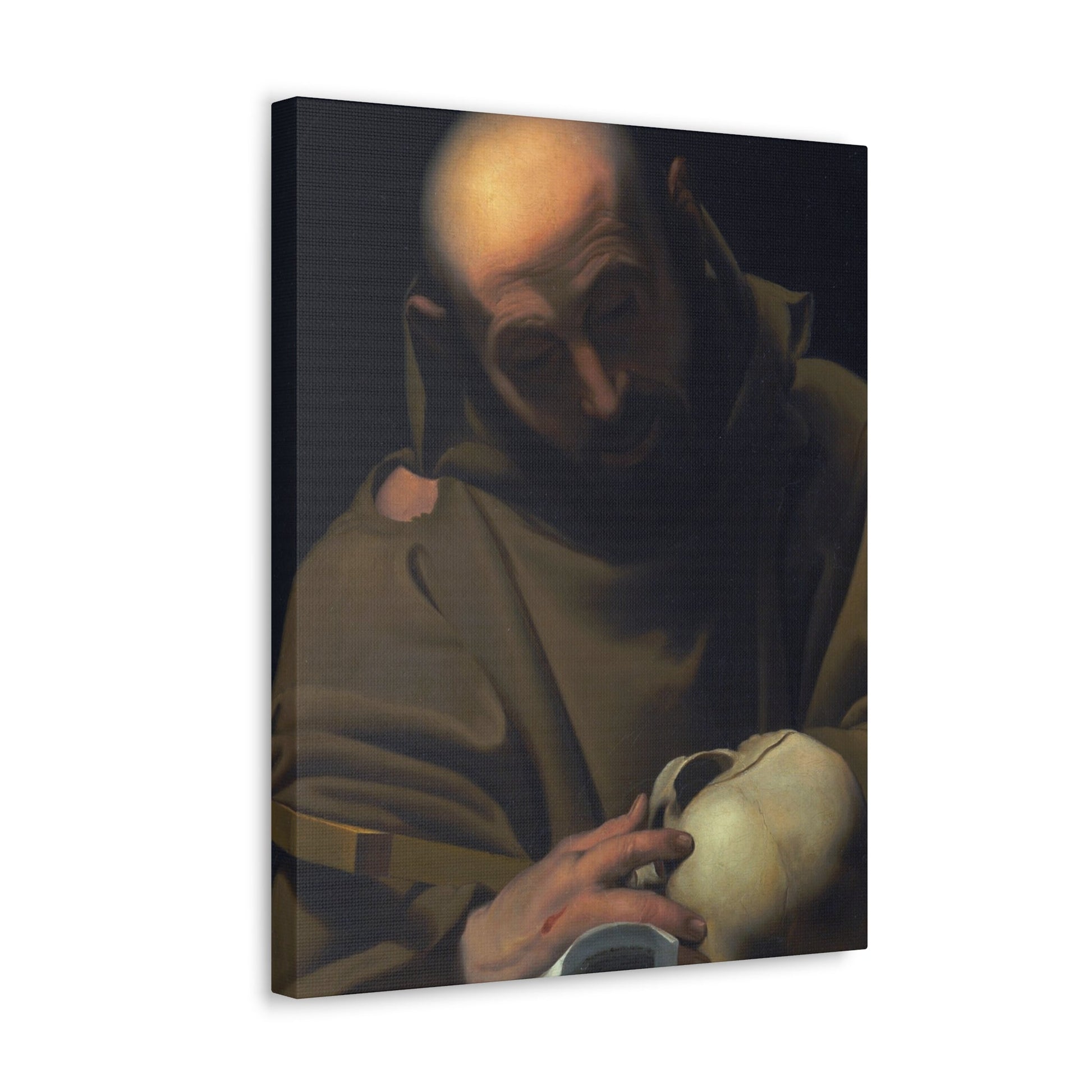 Manner of Bartolomeo Schedoni (1578-1615) Saint Francis , Laid Down on Canvas - Canvas Wall Art-The Sticker Space