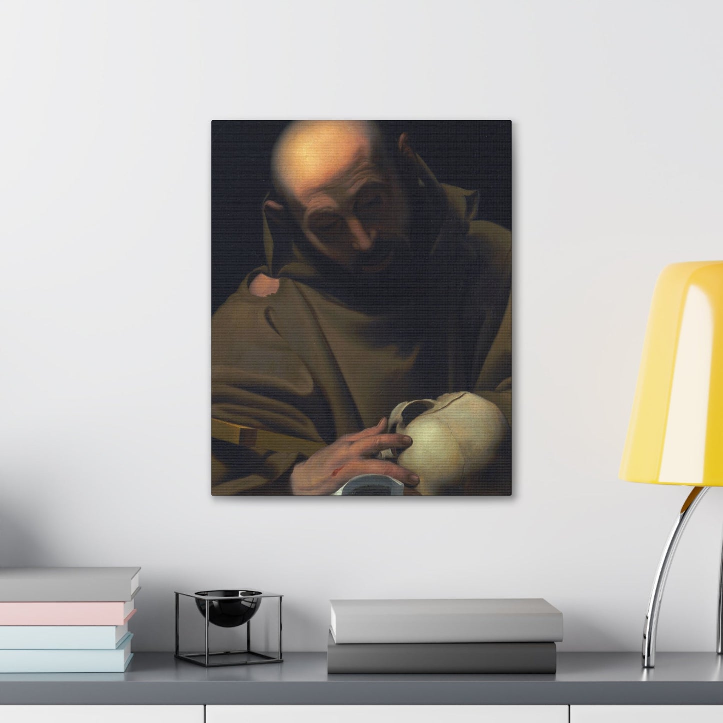 Manner of Bartolomeo Schedoni (1578-1615) Saint Francis , Laid Down on Canvas - Canvas Wall Art-The Sticker Space