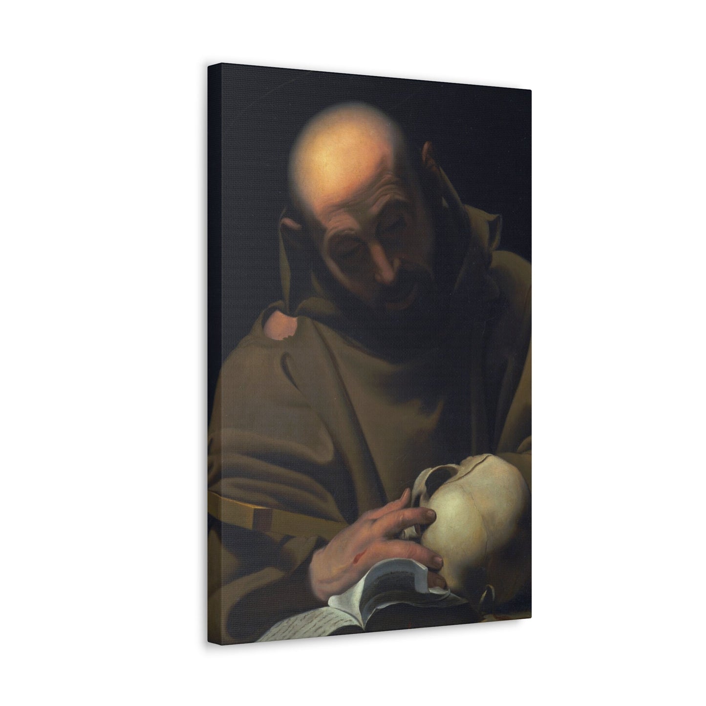 Manner of Bartolomeo Schedoni (1578-1615) Saint Francis , Laid Down on Canvas - Canvas Wall Art-The Sticker Space