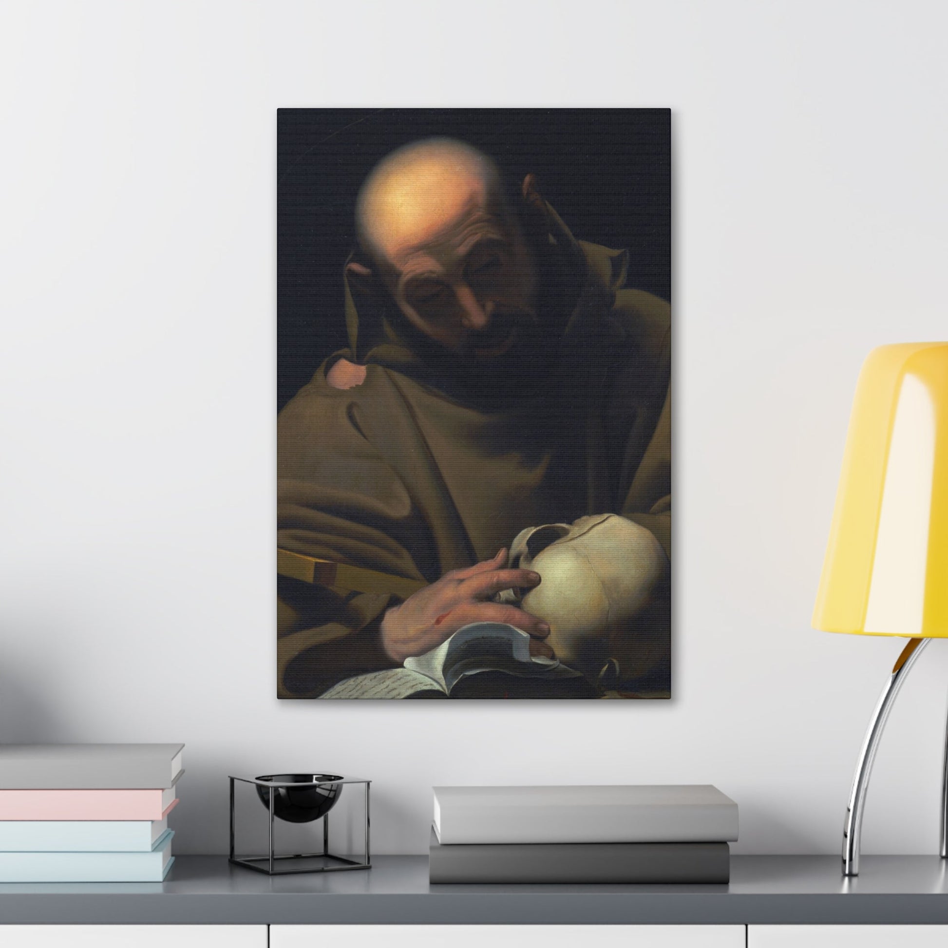 Manner of Bartolomeo Schedoni (1578-1615) Saint Francis , Laid Down on Canvas - Canvas Wall Art-The Sticker Space