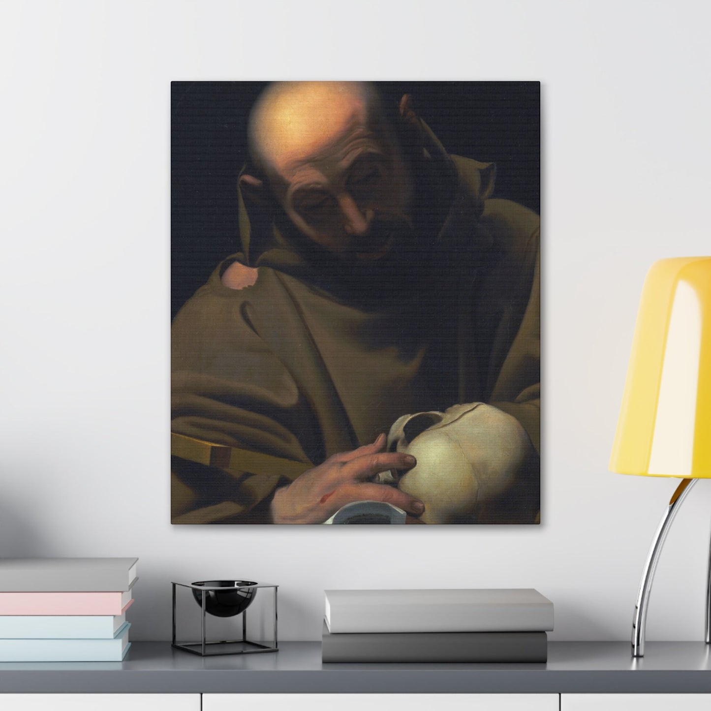 Manner of Bartolomeo Schedoni (1578-1615) Saint Francis , Laid Down on Canvas - Canvas Wall Art-The Sticker Space