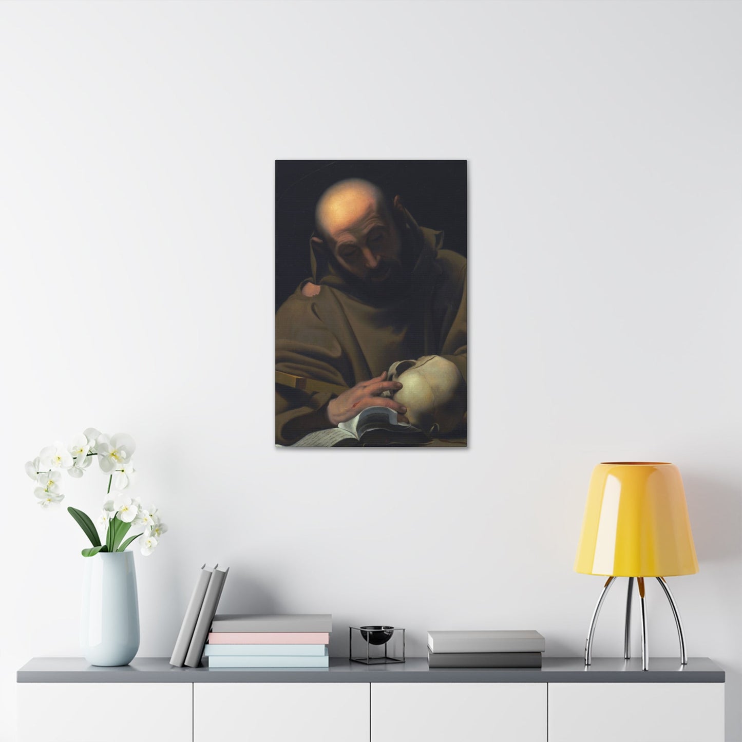 Manner of Bartolomeo Schedoni (1578-1615) Saint Francis , Laid Down on Canvas - Canvas Wall Art-The Sticker Space