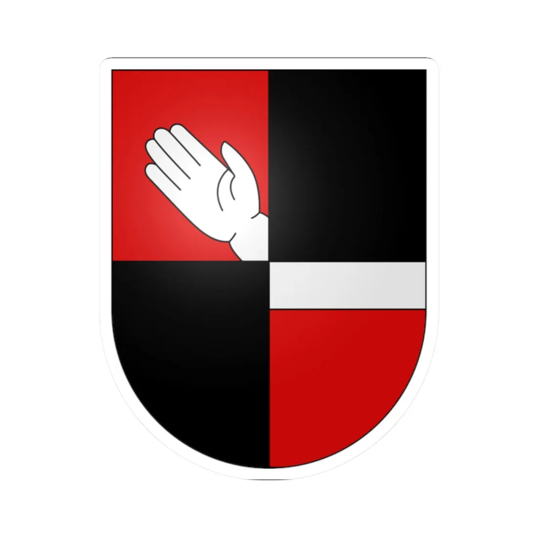 Manno-coat of arms (Switzerland) (Coat of Arms) STICKER Vinyl Kiss-Cut Decal 2 Inch White - The Sticker Space