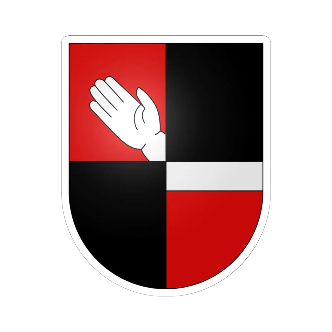 Manno-coat of arms (Switzerland) (Coat of Arms) STICKER Vinyl Kiss-Cut Decal 6 Inch White - The Sticker Space