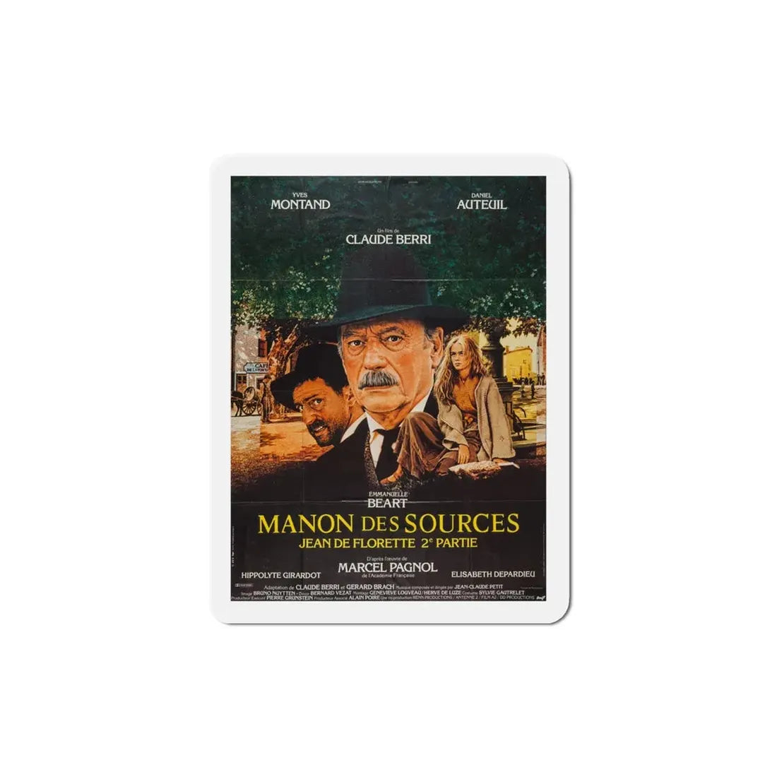 Manon of the Spring 1987 Movie Poster Refrigerator Magnet - The Sticker Space