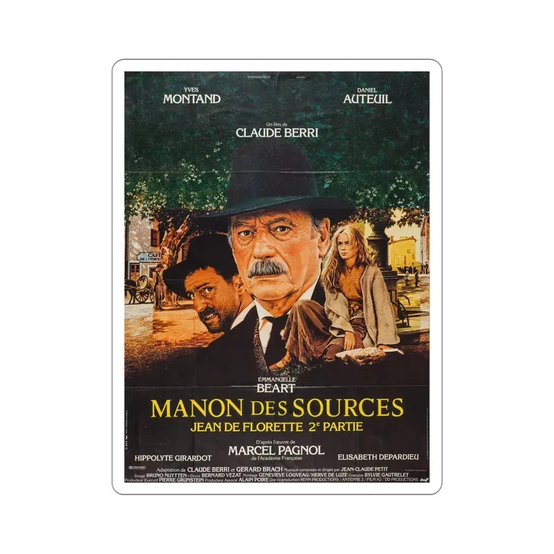 Manon of the Spring 1987 Movie Poster STICKER Vinyl Die-Cut Decal 5 Inch - The Sticker Space