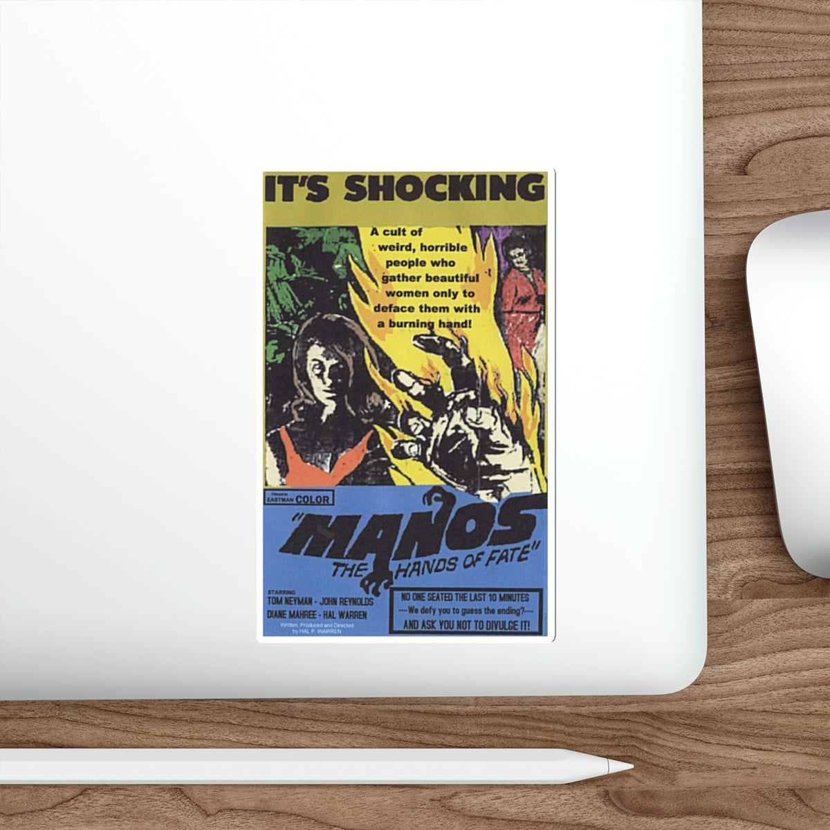 MANOS THE HANDS OF FATE 1966 Movie Poster STICKER Vinyl Die-Cut Decal-The Sticker Space