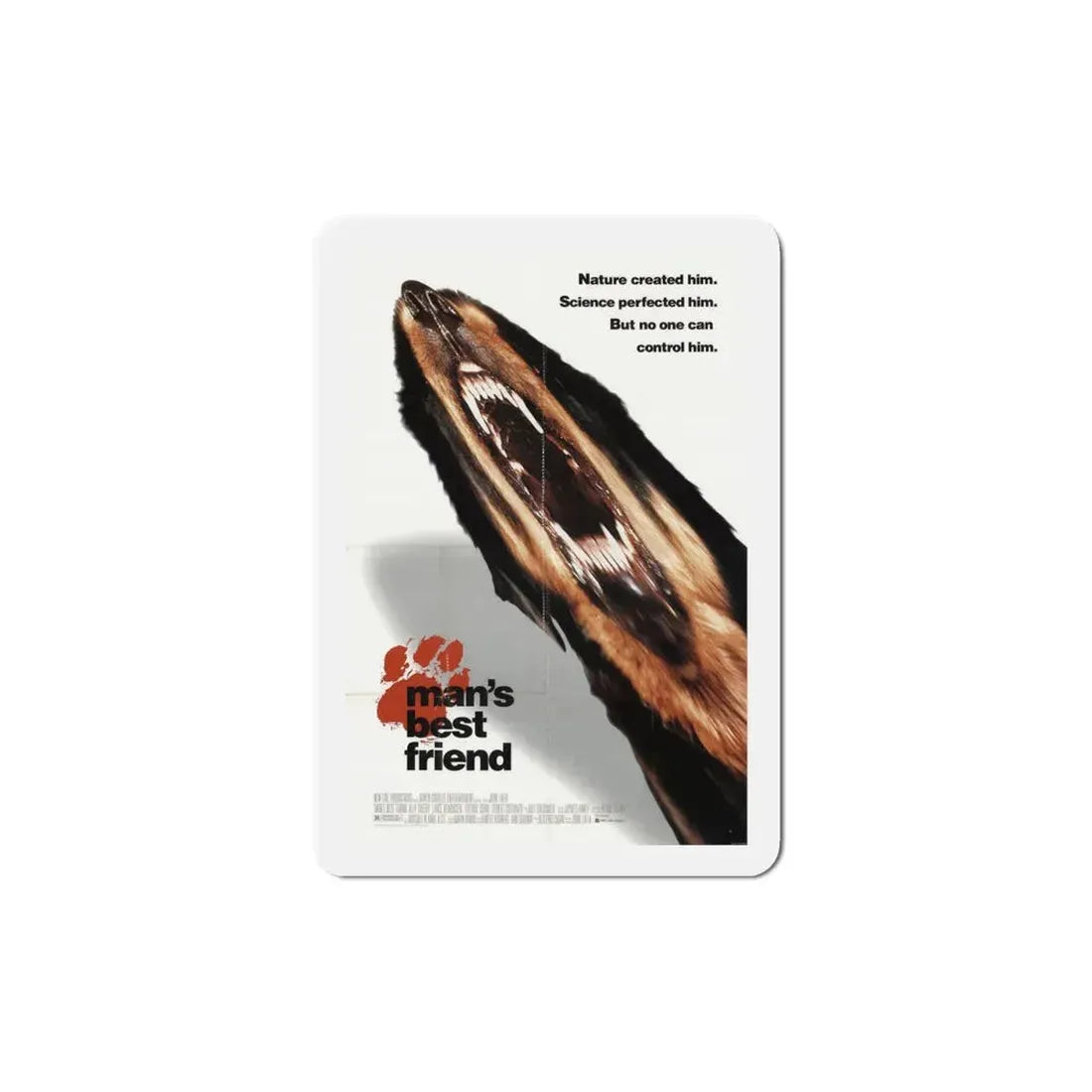 Mans Best Friend 1993 Movie Poster Refrigerator Magnet 5 Inch - The Sticker Space