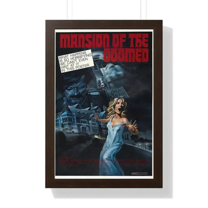 MANSION OF THE DOOMED 1976 - Framed Movie Poster - The Sticker Space