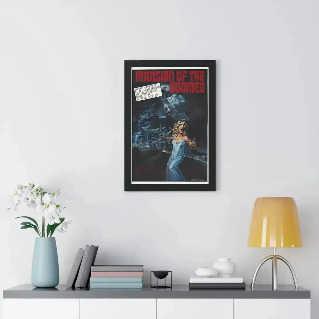 MANSION OF THE DOOMED 1976 - Framed Movie Poster - The Sticker Space