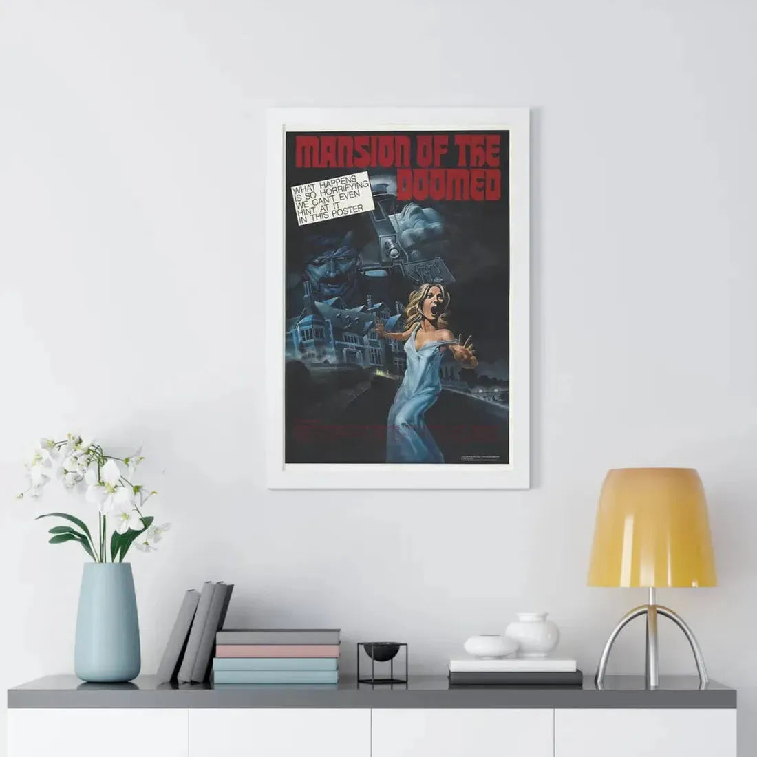 MANSION OF THE DOOMED 1976 - Framed Movie Poster - The Sticker Space