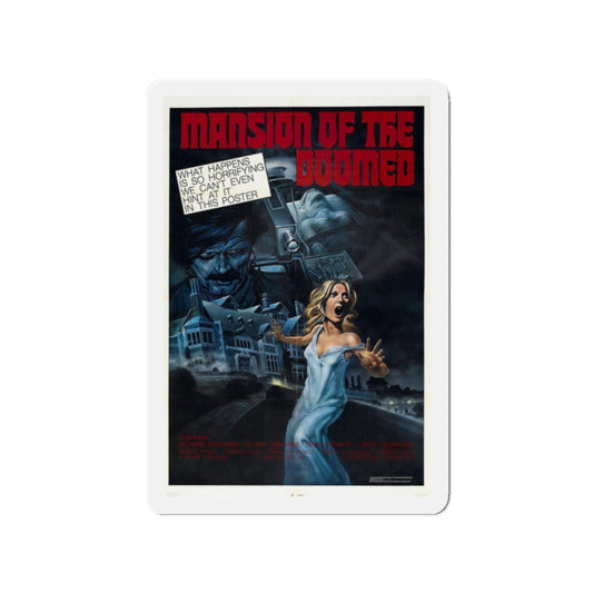 MANSION OF THE DOOMED 1976 Movie Poster - Refrigerator Magnet-2" x 2"-The Sticker Space