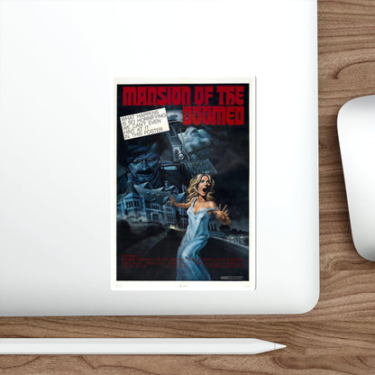 MANSION OF THE DOOMED 1976 Movie Poster STICKER Vinyl Die-Cut Decal-The Sticker Space