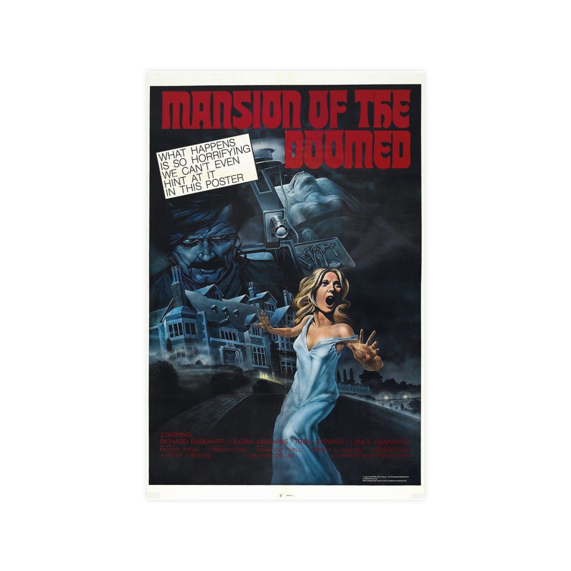 MANSION OF THE DOOMED 1976 - Paper Movie Poster-11″ x 17″ (Vertical)-The Sticker Space